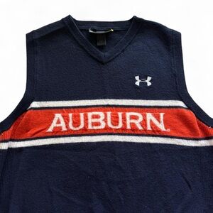 auburn university auburn tigers under armour sweater vest size large